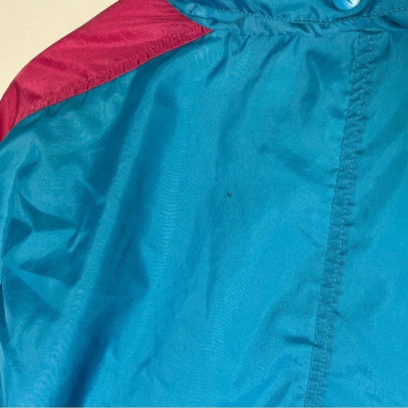 Retro Nike Tracksuit Windbreaker Black/Blue/Pink Vtg Gray Tag Size Large 80’s - Picture 7 of 8